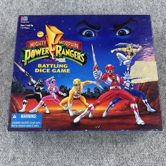Milton Bradley Other - VTG Mighty Morphin Power Rangers Battling Dice Game Complete 1994 Milton Bradley